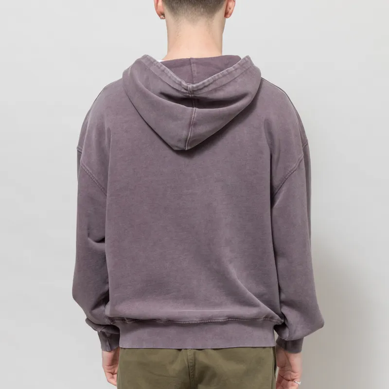 Colorful Standard Organic Oversized Zip Hoodie Faded Grape-2