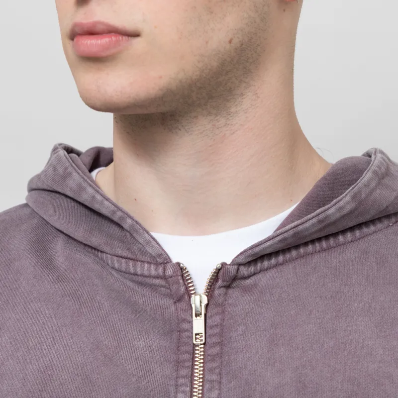 Colorful Standard Organic Oversized Zip Hoodie Faded Grape-3