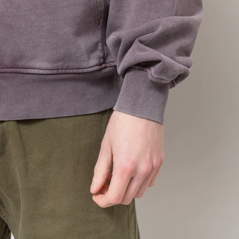 Colorful Standard Organic Oversized Zip Hoodie Faded Grape-6