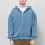 Colorful Standard Organic Oversized Zip Hoodie Faded Indigo