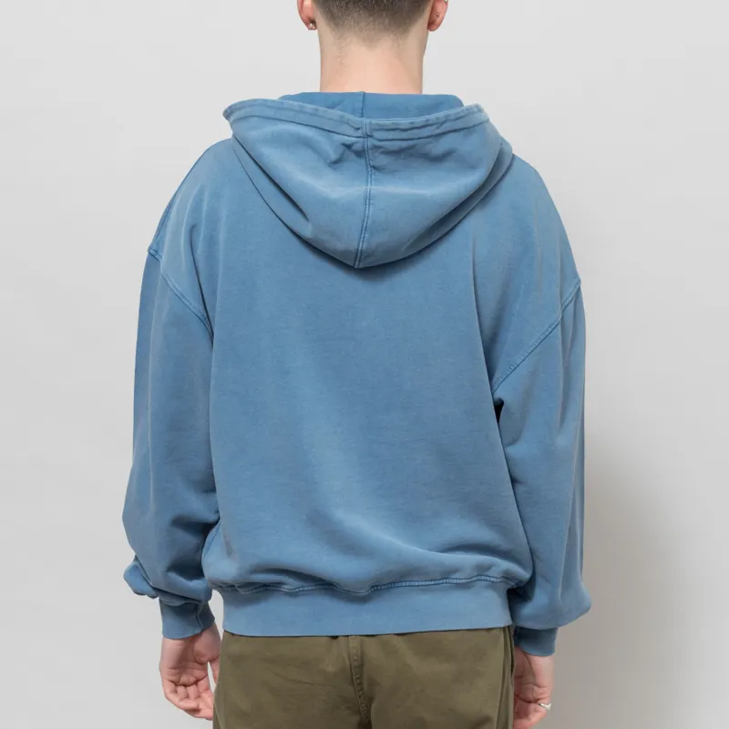 Colorful Standard Organic Oversized Zip Hoodie Faded Indigo-2