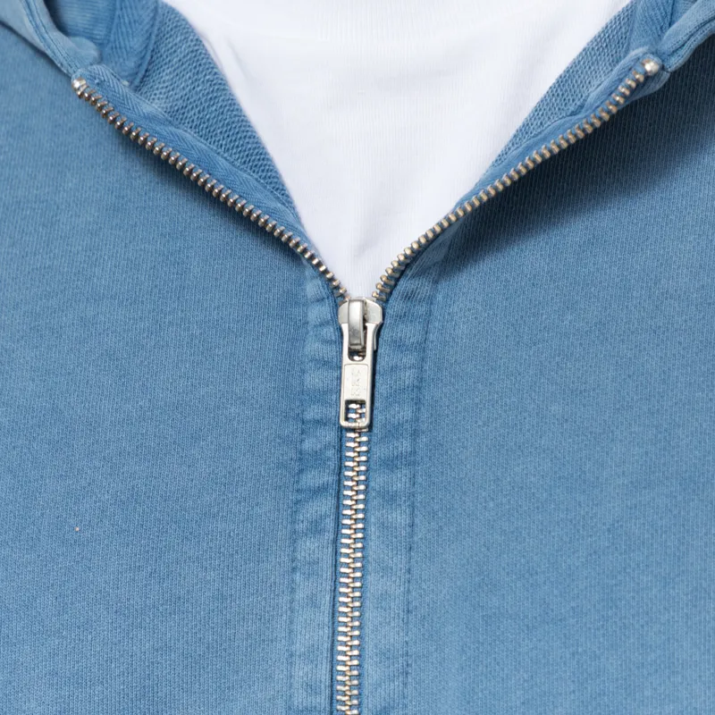 Colorful Standard Organic Oversized Zip Hoodie Faded Indigo-4