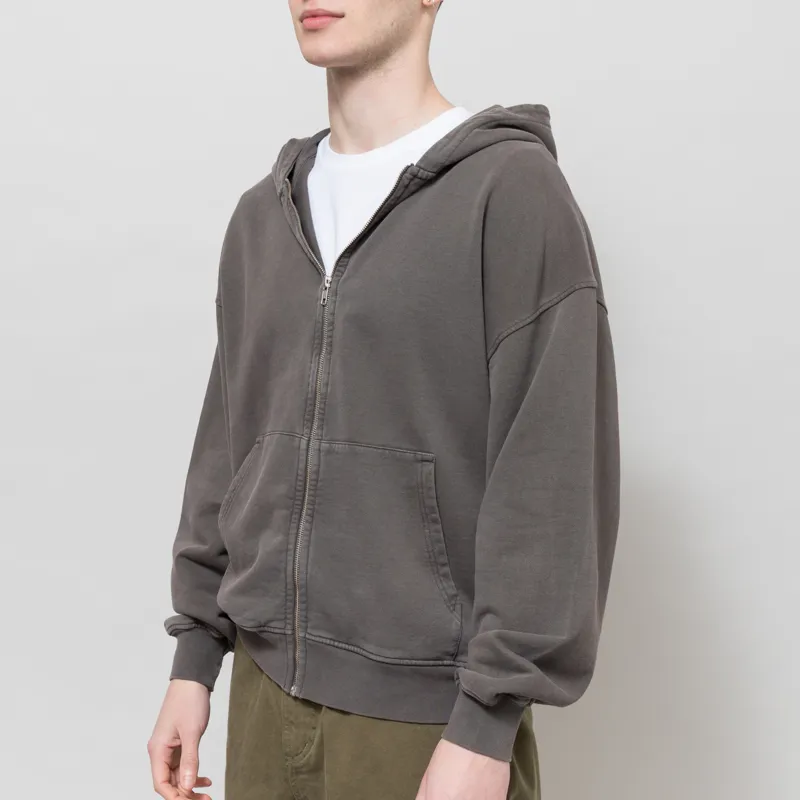 Colorful Standard Organic Oversized Zip Hoodie Faded Mud