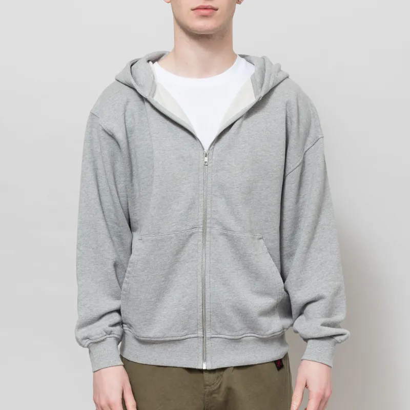 Colorful Standard Organic Oversized Zip Hoodie Heather Grey