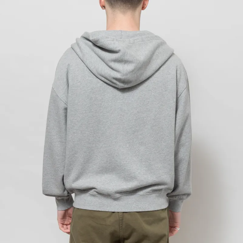 Colorful Standard Organic Oversized Zip Hoodie Heather Grey-2
