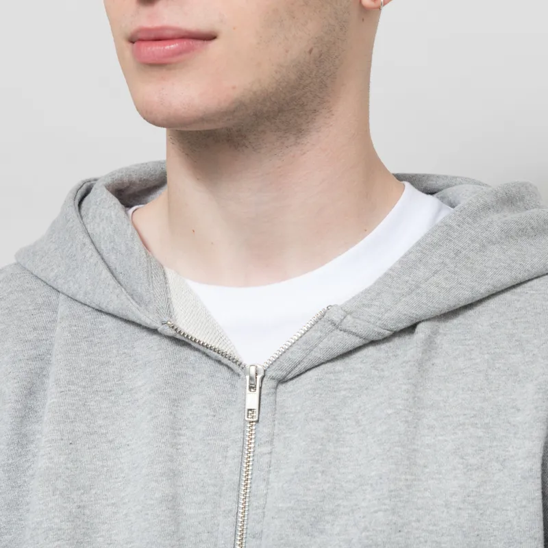 Colorful Standard Organic Oversized Zip Hoodie Heather Grey-3