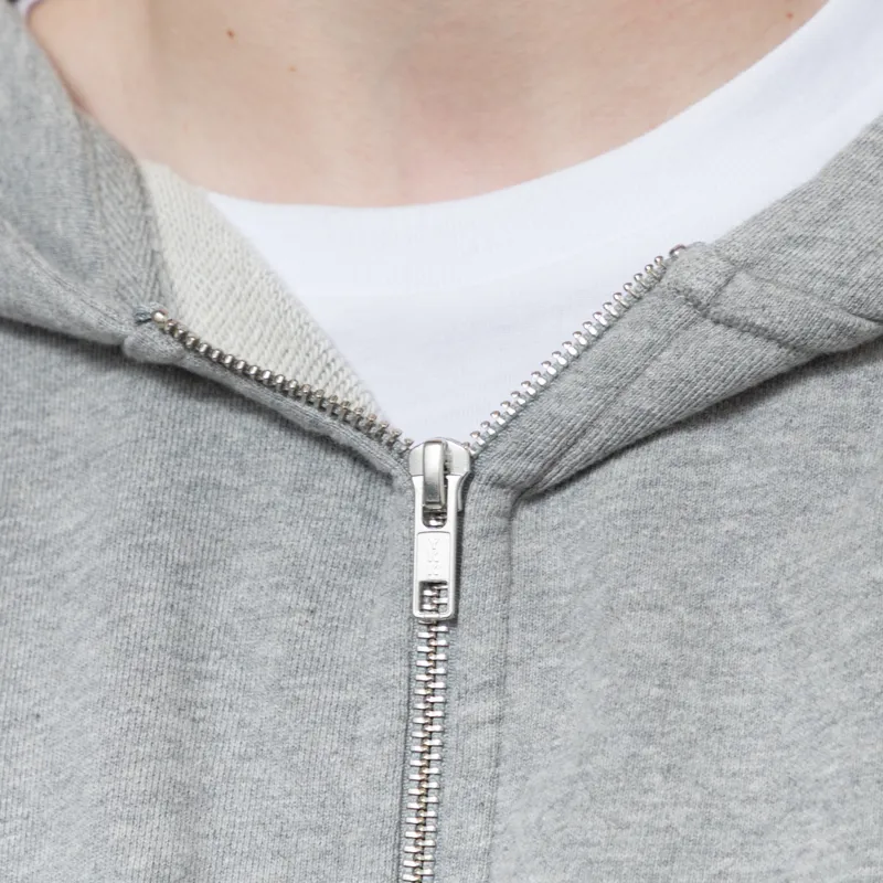 Colorful Standard Organic Oversized Zip Hoodie Heather Grey-4