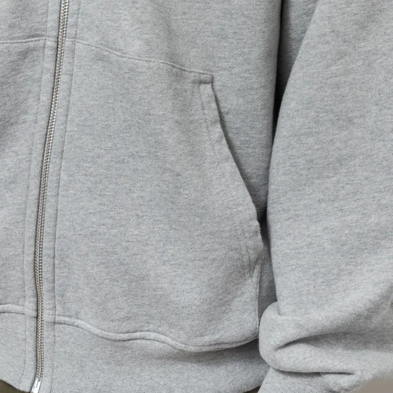 Colorful Standard Organic Oversized Zip Hoodie Heather Grey-5