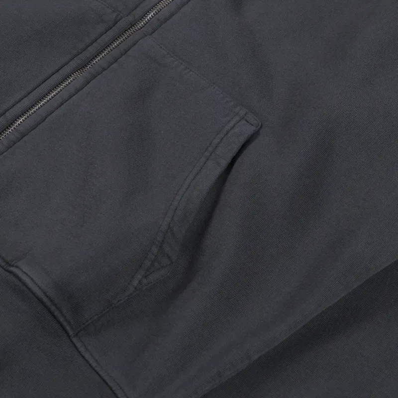 Colorful Standard Organic Oversized Zip Hoodie Lava Grey-5