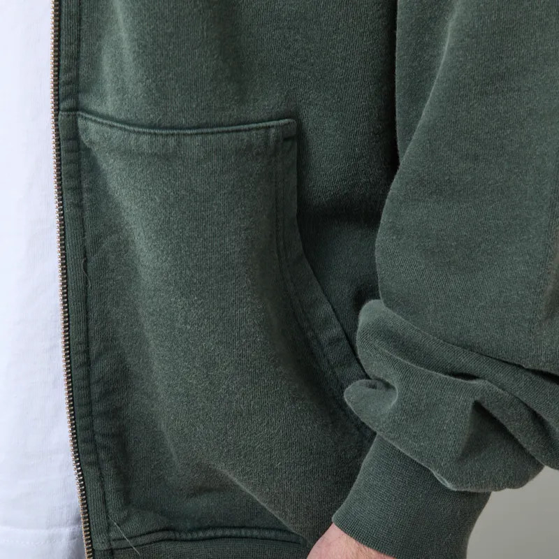 Colorful Standard Organic Oversized Zip Hoodie Midnight Forest-4