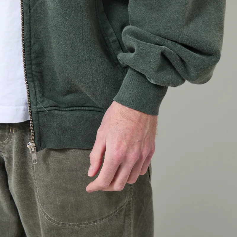 Colorful Standard Organic Oversized Zip Hoodie Midnight Forest-6