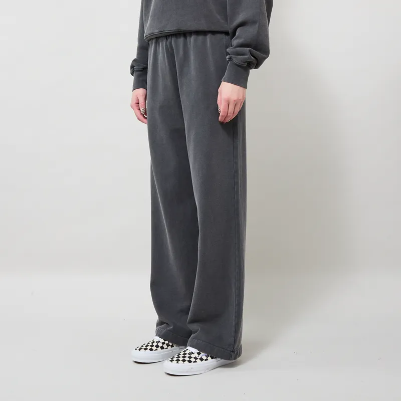 Colourful Standard Womens Organic Straight Leg Sweatpants Faded Black-1