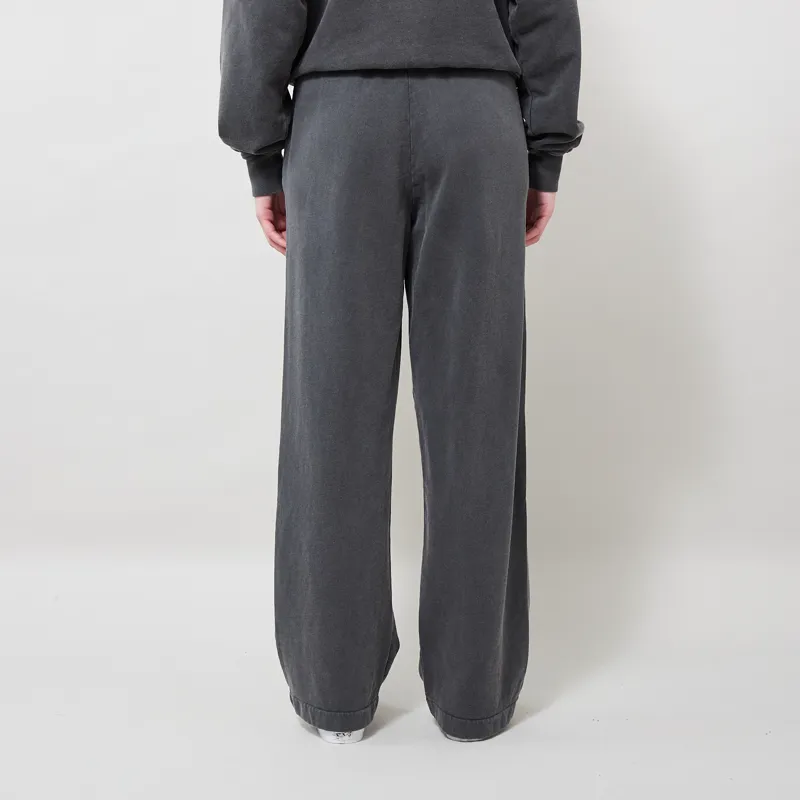 Colourful Standard Womens Organic Straight Leg Sweatpants Faded Black-2