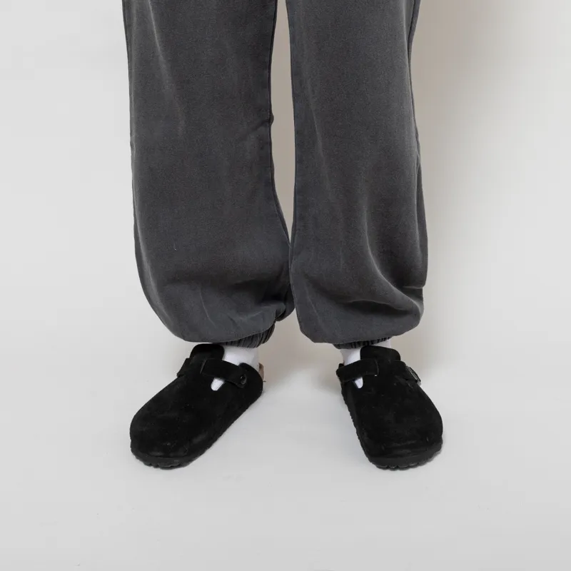 Colorful Standard Womens Organic Relaxed Sweatpants Faded Black-5