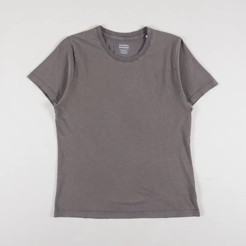 Colorful Standard Womens Light Organic T Shirt Misty Brown