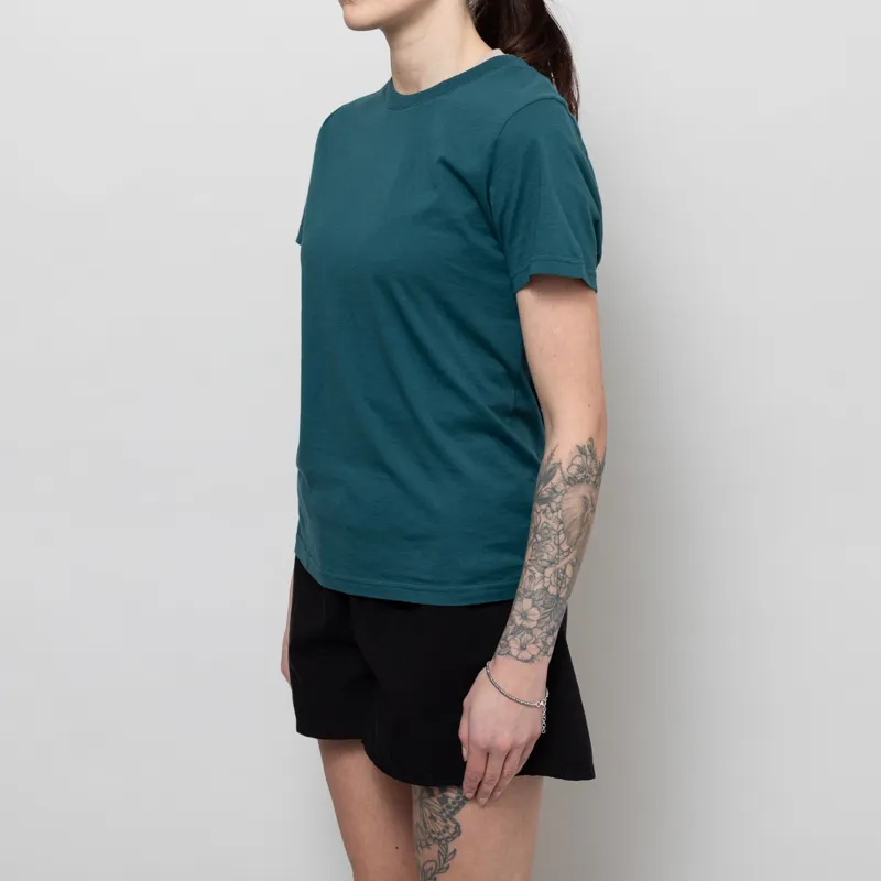 Colorful Standard Womens Light Organic T Shirt Ocean Green-1