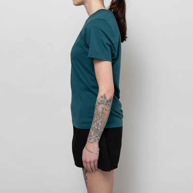 Colorful Standard Womens Light Organic T Shirt Ocean Green-2
