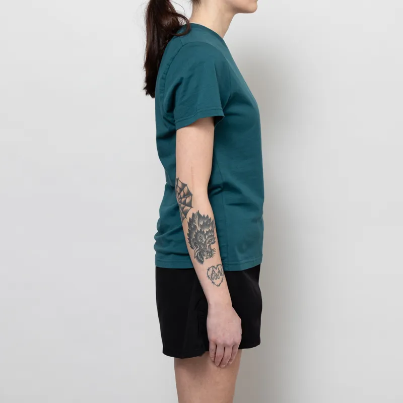 Colorful Standard Womens Light Organic T Shirt Ocean Green-4