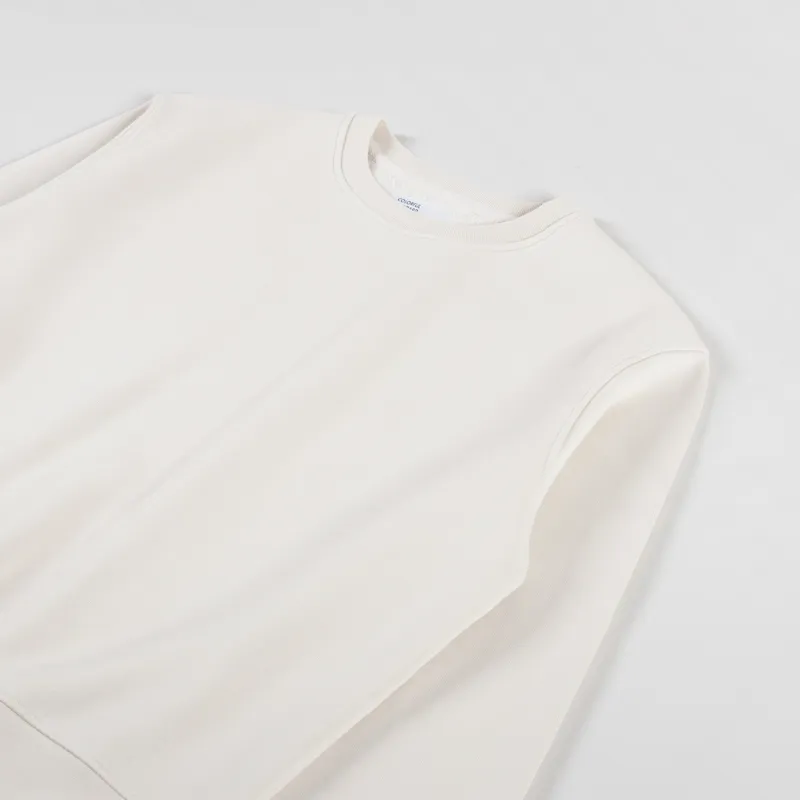 Colorful Standard Womens Classic Organic Crew Sweat Ivory White-2
