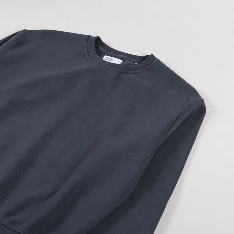 Colorful Standard Womens Classic Organic Crew Sweat Lava Grey-2