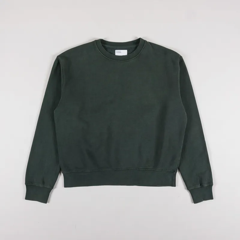 Colorful Standard Womens Classic Organic Crew Sweat Midnight Forest-4