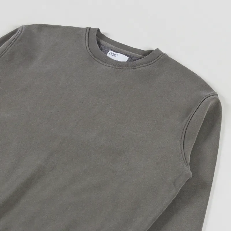 Colorful Standard Womens Classic Organic Crew Sweat Misty Brown-2