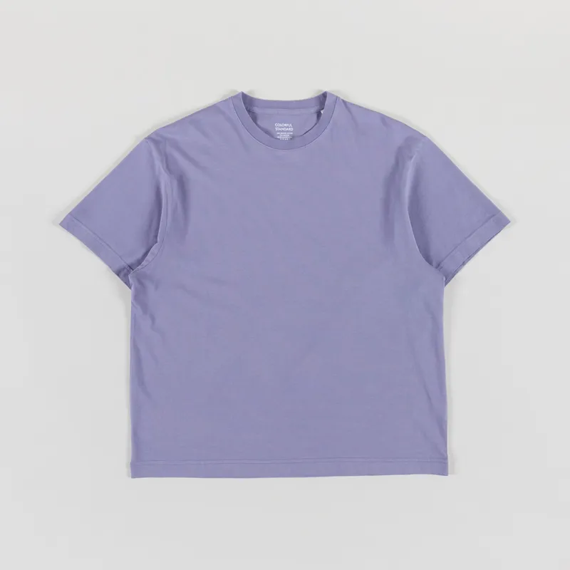 Colorful Standard Oversized Organic T Shirt Purple Jade