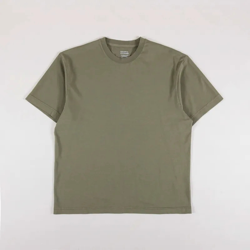 Colorful Standard Oversized Organic T Shirt Dusty Olive
