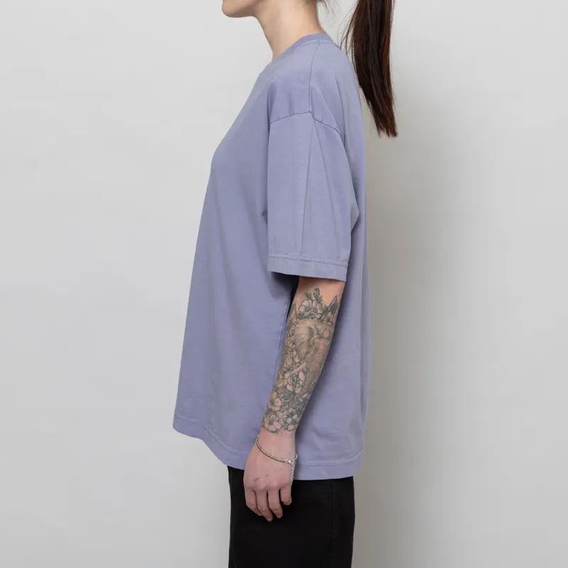 Colorful Standard Womens Oversized Organic T Shirt Purple Jade-2