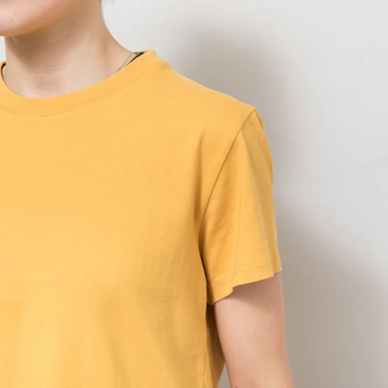 Colorful Standard Womens Organic Boxy Crop T Shirt Burned Yellow-5