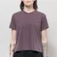 Colorful Standard Womens Organic Boxy Crop T Shirt Faded Grape