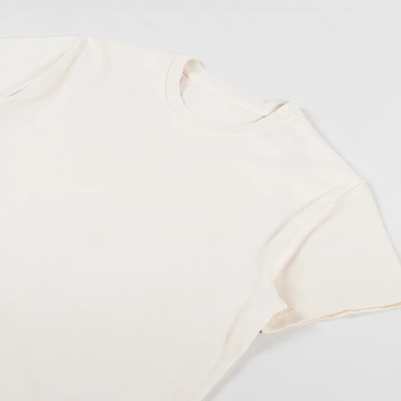 Colorful Standard Womens Organic Boxy Crop T Shirt Ivory White-5