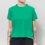 Colorful Standard Womens Organic Boxy Crop T Shirt Kelly Green