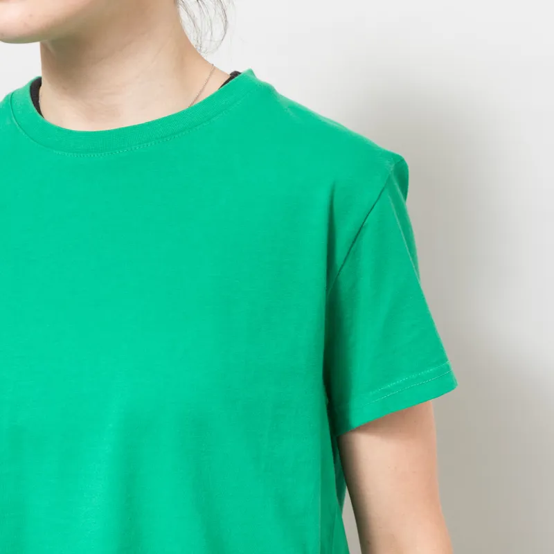 Colorful Standard Womens Organic Boxy Crop T Shirt Kelly Green-5