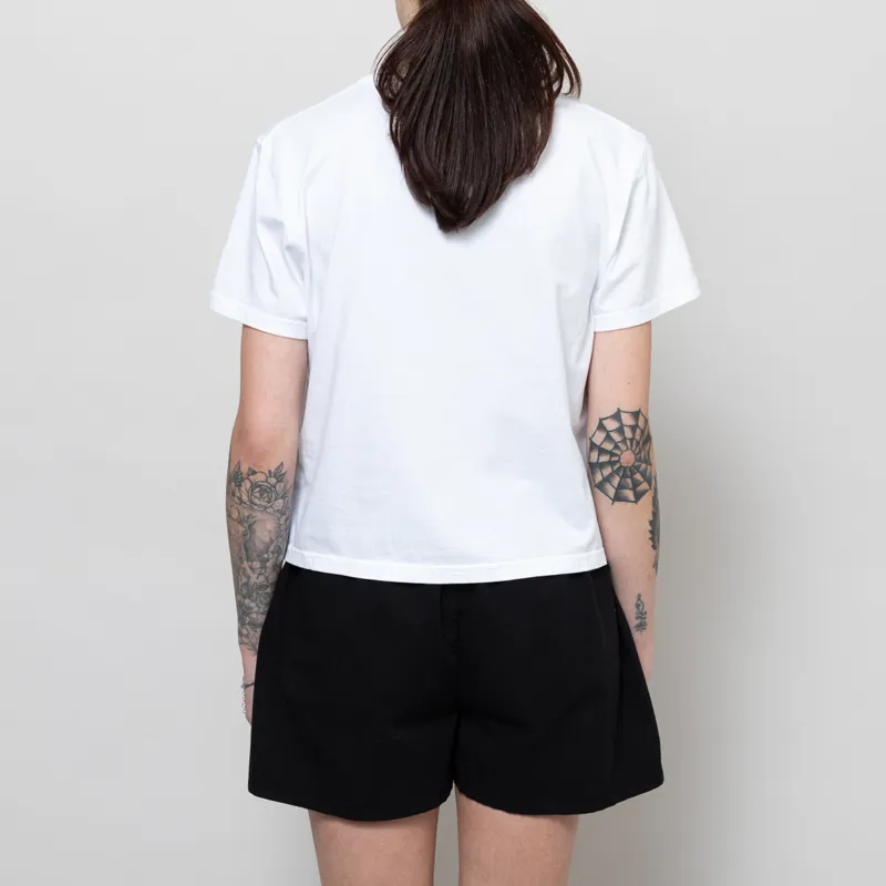 Colorful Standard Womens Organic Boxy Crop T Shirt Optical White-3