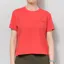 Colorful Standard Womens Organic Boxy Crop T Shirt Red Tangerine