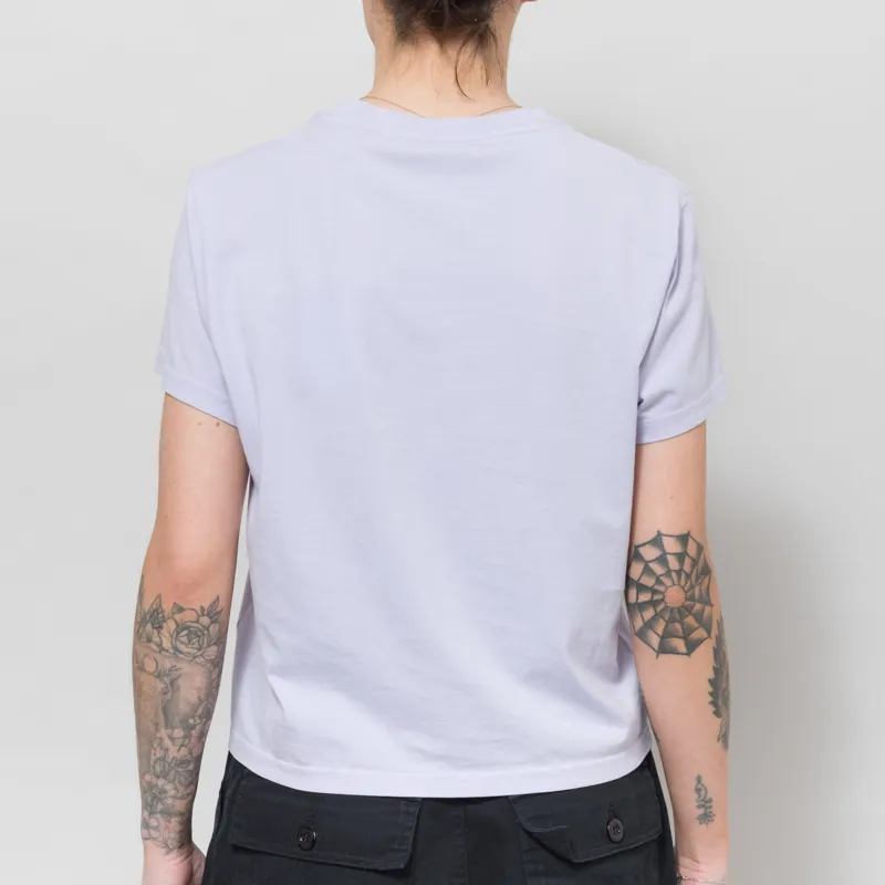Colorful Standard Womens Organic Boxy Crop T Shirt Soft Lavender-3