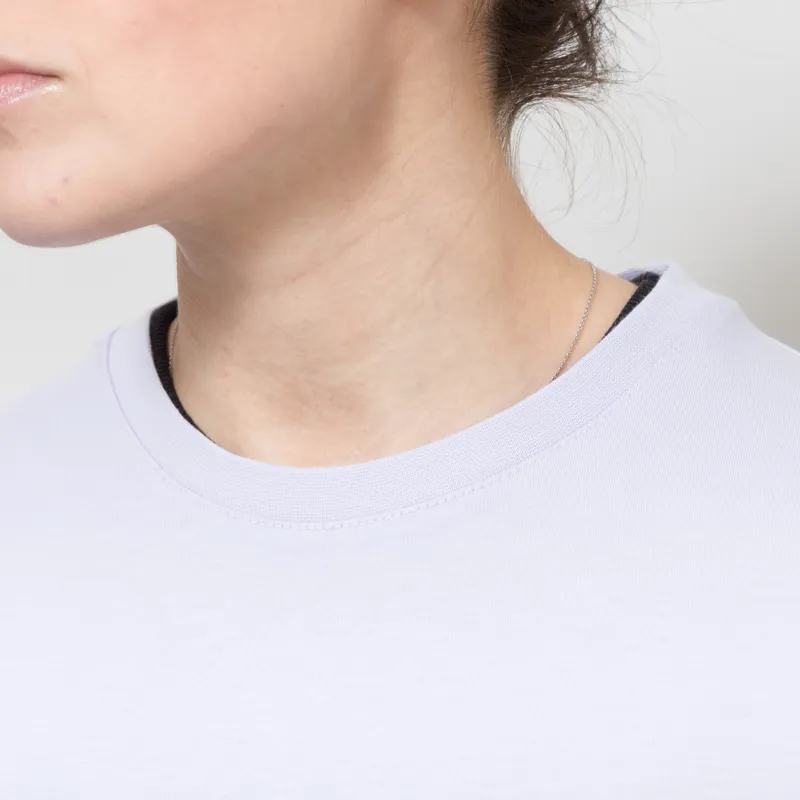 Colorful Standard Womens Organic Boxy Crop T Shirt Soft Lavender-5