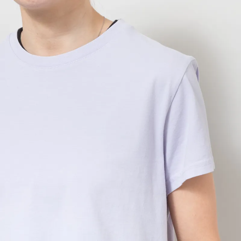 Colorful Standard Womens Organic Boxy Crop T Shirt Soft Lavender-6