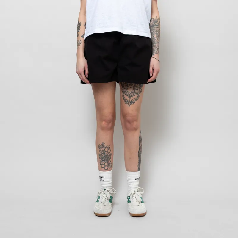 Colorful Standard Womens Organic Twill Shorts Deep Black