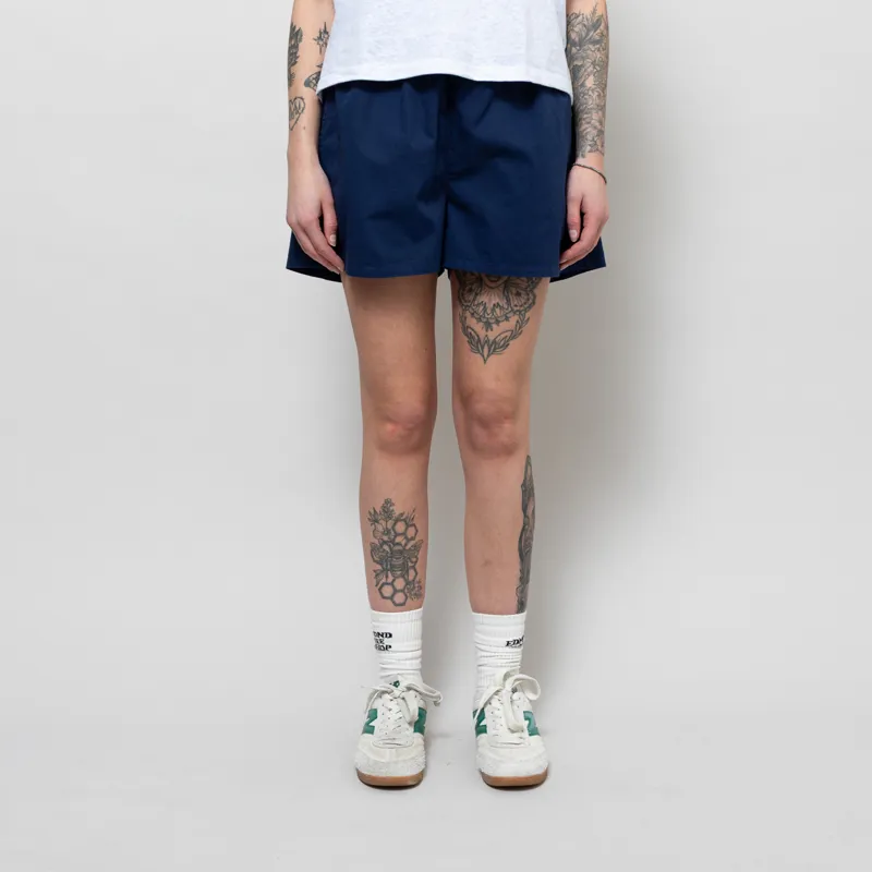 Colorful Standard Womens Organic Twill Shorts Marine Blue
