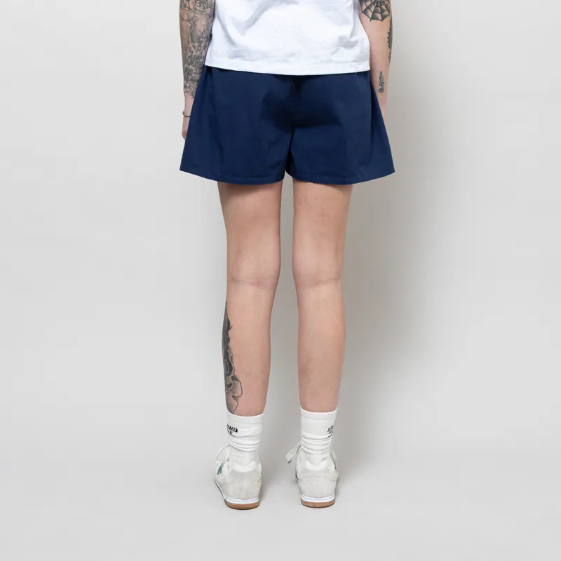 Colorful Standard Womens Organic Twill Shorts Marine Blue-3