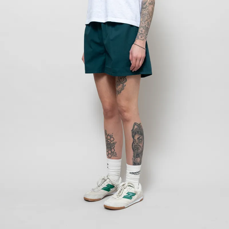 Colorful Standard Womens Organic Twill Shorts Ocean Green-1