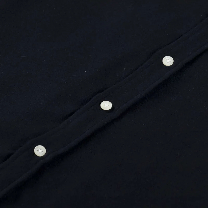 Colorful Standard Organic Flannel Shirt Deep Black-6