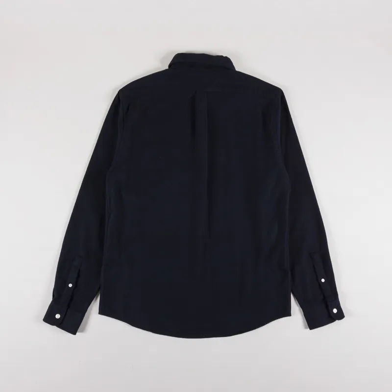 Colorful Standard Organic Flannel Shirt Deep Black-1