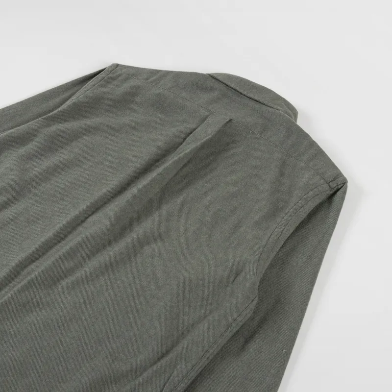 Colorful Standard Organic Flannel Shirt Dusty Olive-3