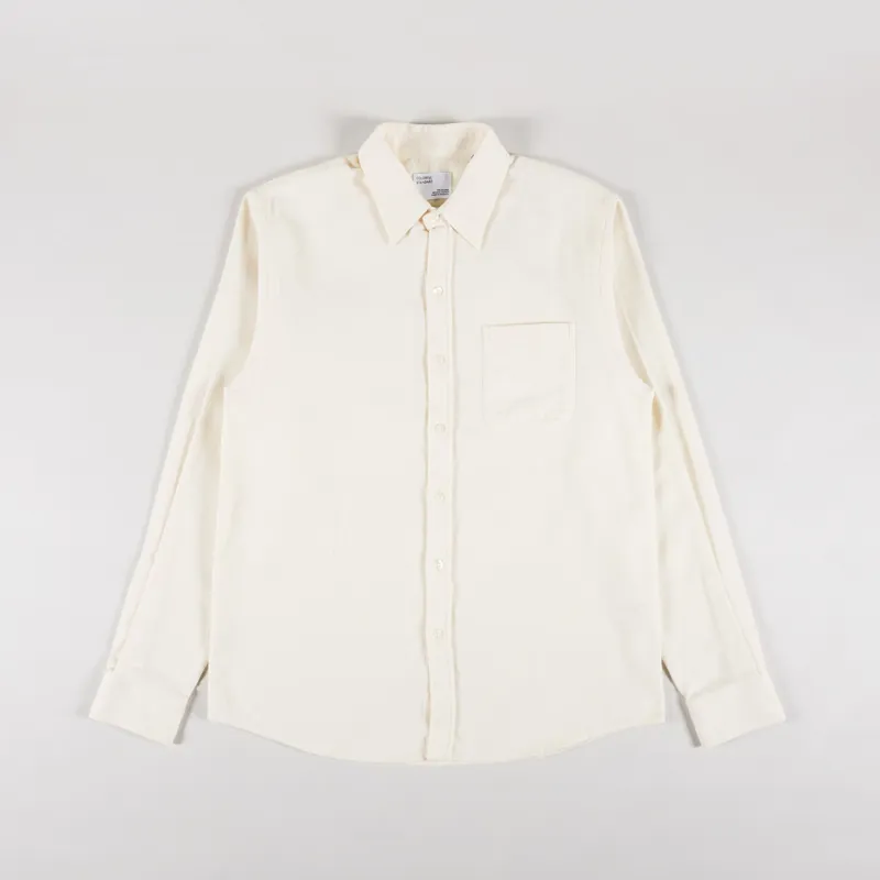 Colorful Standard Organic Flannel Shirt Ivory White