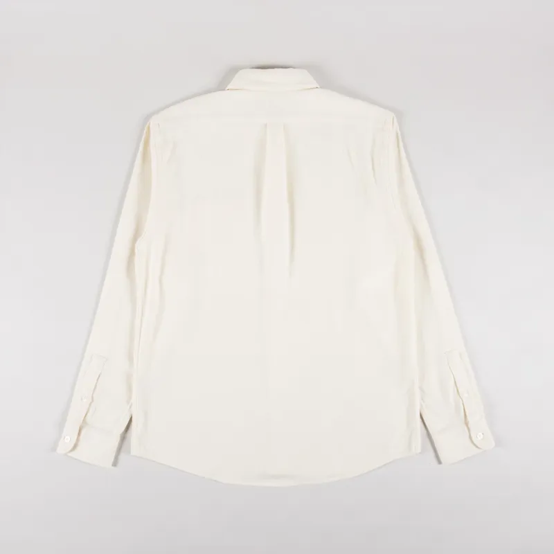 Colorful Standard Organic Flannel Shirt Ivory White-1