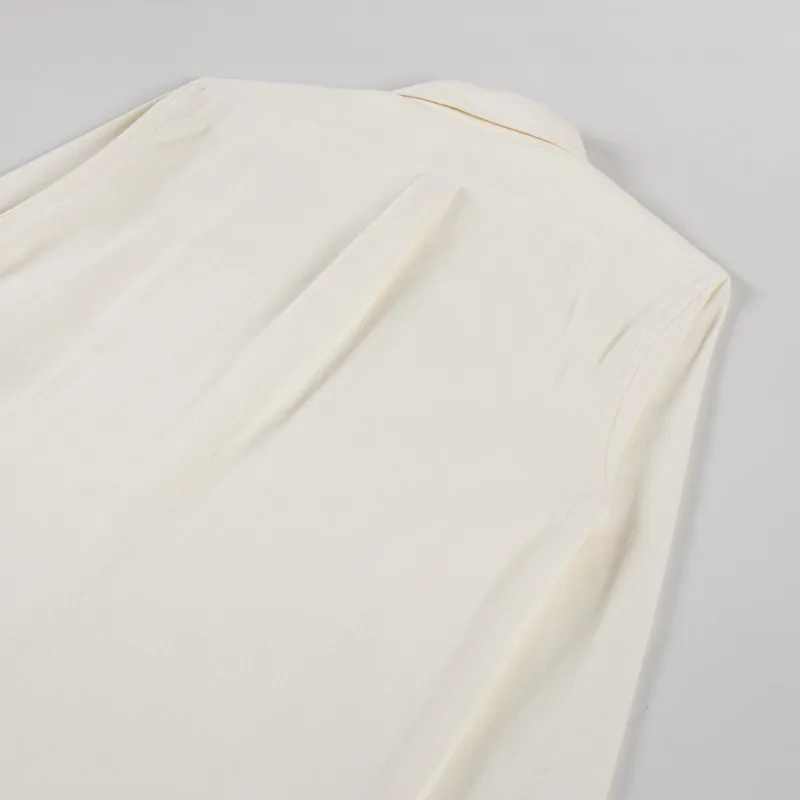 Colorful Standard Organic Flannel Shirt Ivory White-3