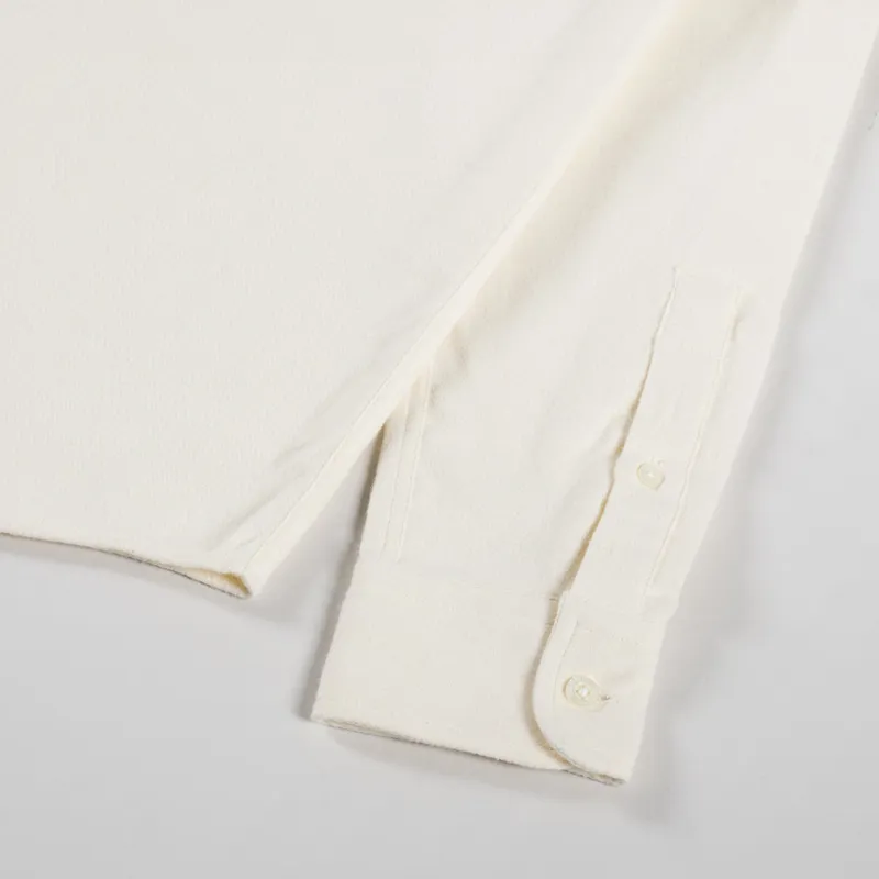 Colorful Standard Organic Flannel Shirt Ivory White-8